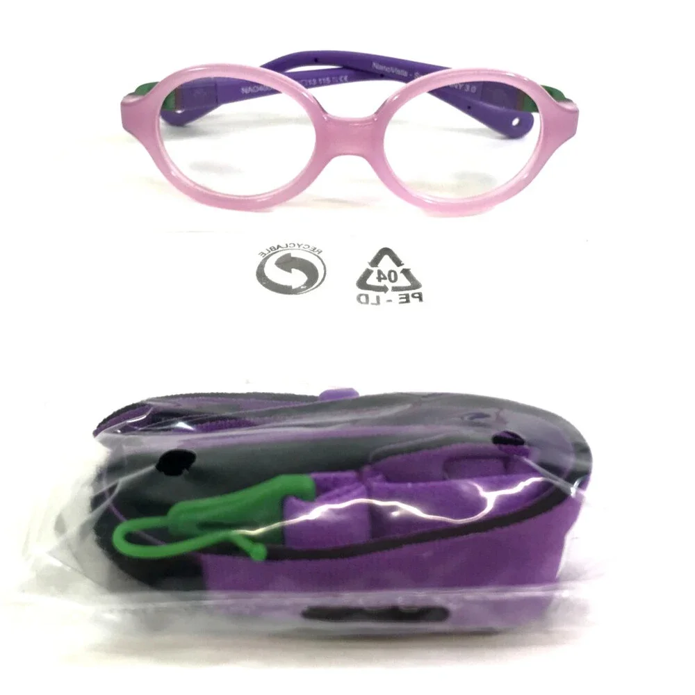 Nano Vista Eyeglasses Frames BUNNY 3.0 NAO4000140 Purple Rubberized 40-13-115